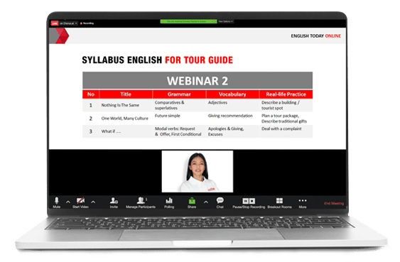 Kelas Kursus Les Bahasa Inggris Online